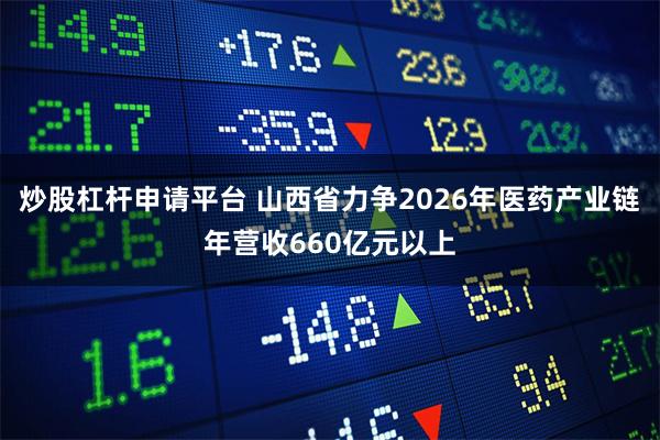 炒股杠杆申请平台 山西省力争2026年医药产业链年营收660亿元以上
